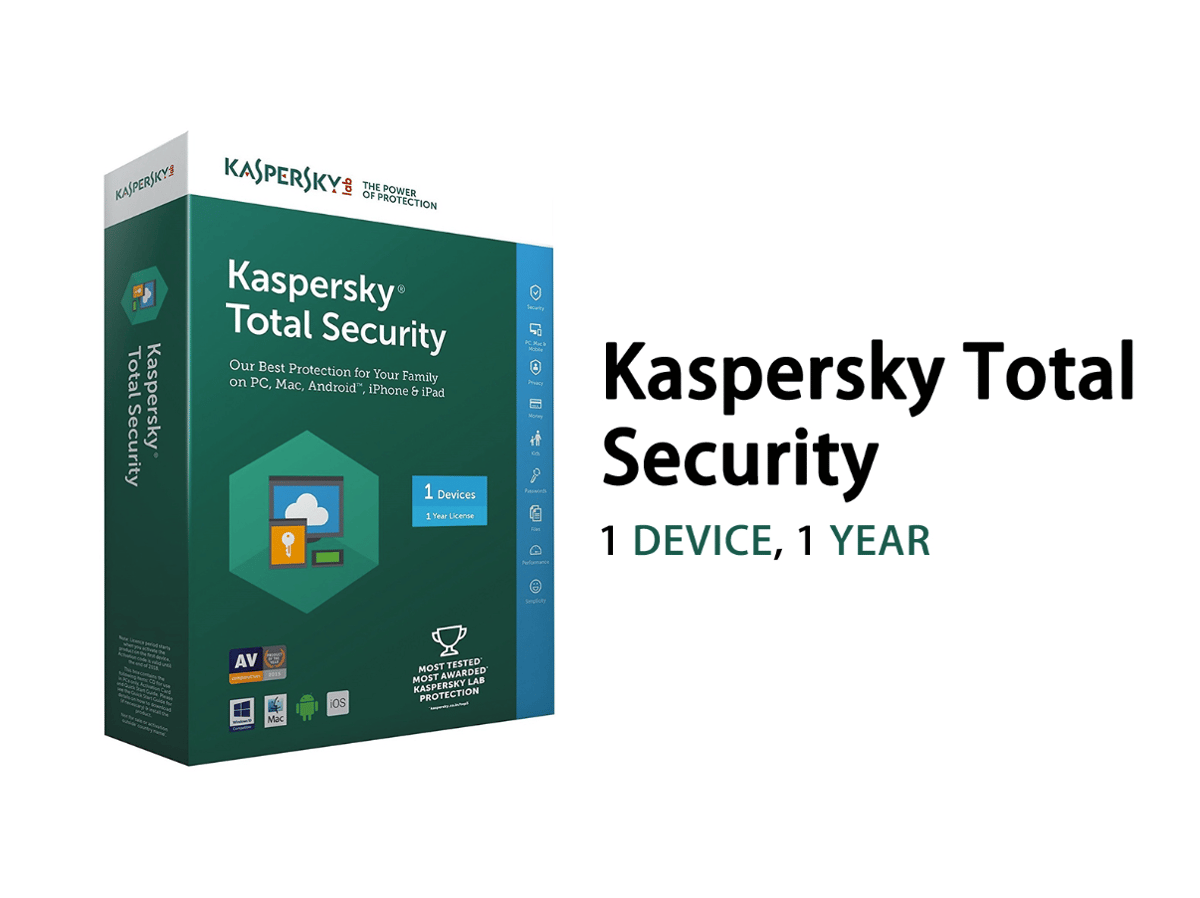 Kaspersky Total Security 1 Device 1 Year